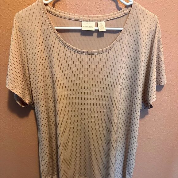 Chicos crème and gold top size 2 - Picture 1 of 7